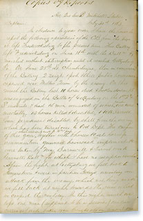 Report made by 2nd Lieutenant Andrew Bell Johnston